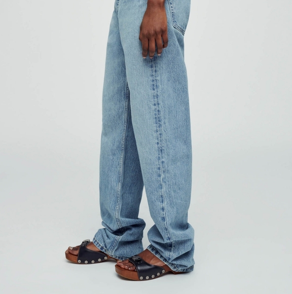 New Re/done Redone Long Loose Jeans 27 Wasted Indigo - Picture 4 of 6